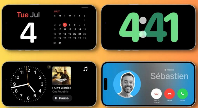 五峰苹果手机维修分享iOS17横屏充电待机显示有什么好处 