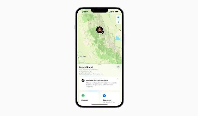 五峰苹果14维修分享iPhone14系列中 FindMy功能通过卫星分享位置方法教程 