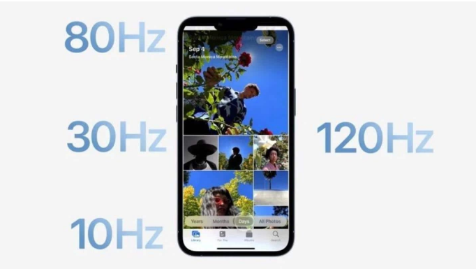 五峰苹果14维修分享iPhone 14有高刷吗 